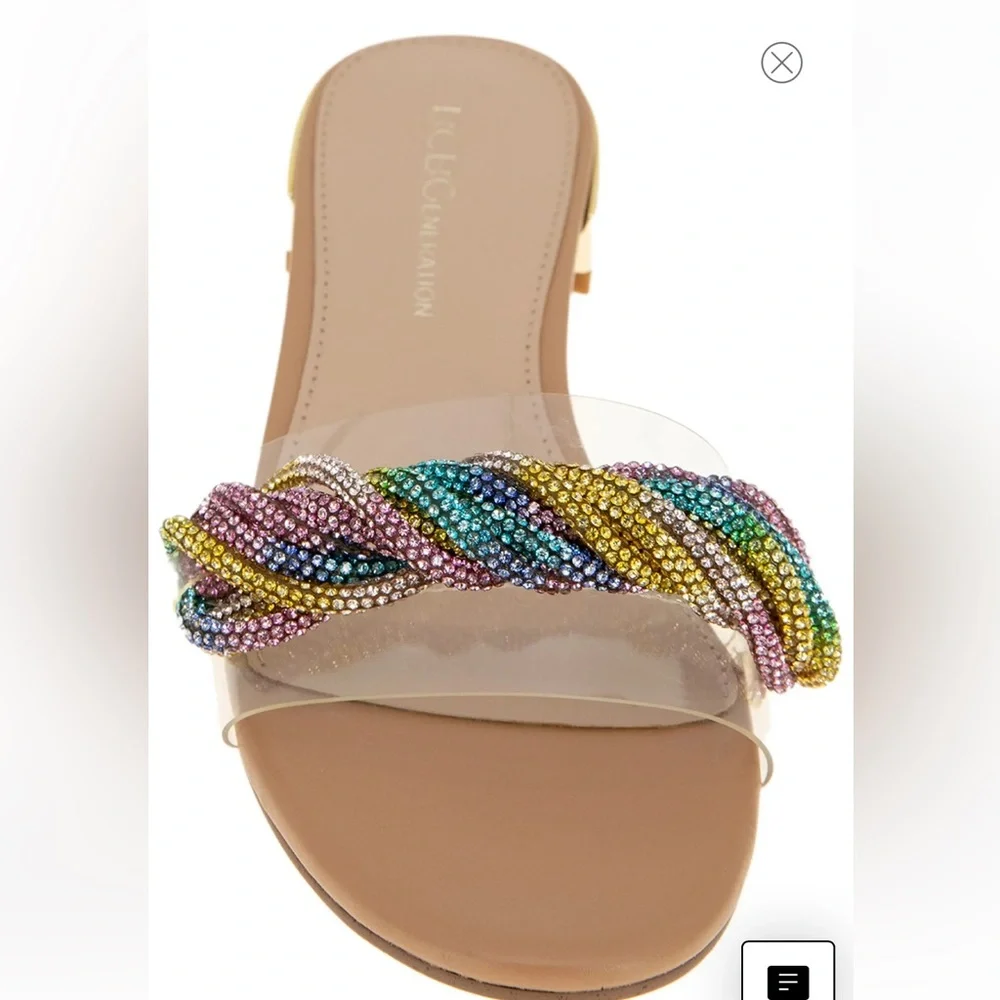 💓New Listing💓 BCBGeneration Crystal Embellished Sandal size 8.5  FIRM PRICE 😊 - Picture 2 of 9